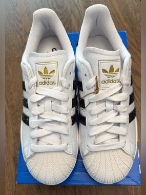 adidas Superstar II Snakeskin Stripes White (Women's) size 8